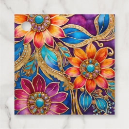 Kleurrijke Byzantijnse juweelkunst cadeaukaartjes Bedankjes Labels