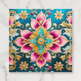 Kleurrijke Byzantijnse juweelkunst cadeaukaartjes Bedankjes Labels