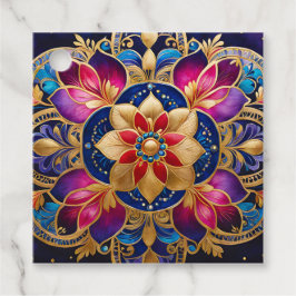 Kleurrijke Byzantijnse juweelkunst cadeaukaartjes Bedankjes Labels