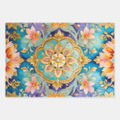 Kleurrijke Byzantijnse kunst inpakken papieren vel (Voorkant 3)