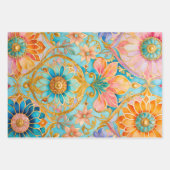 Kleurrijke Byzantijnse kunst inpakken papieren vel (Voorkant 2)