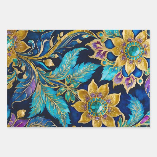 Kleurrijke Byzantijnse kunst inpakken papieren vel (Voorkant 2)