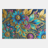 Kleurrijke Byzantijnse kunst inpakken papieren vel (Voorkant)