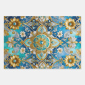 Kleurrijke Byzantijnse kunst inpakken papieren vel (Voorkant)