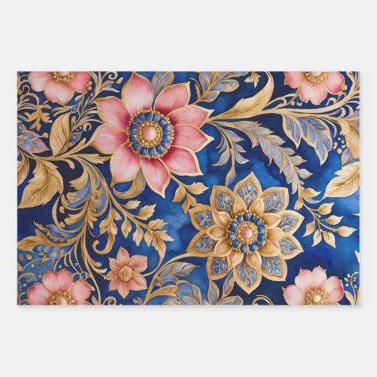 Kleurrijke Byzantijnse kunst inpakken papieren vel (Voorkant 2)