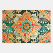 Kleurrijke Byzantijnse kunst inpakken papieren vel (Voorkant)