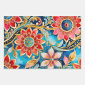 Kleurrijke Byzantijnse kunst inpakken papieren vel (Voorkant)