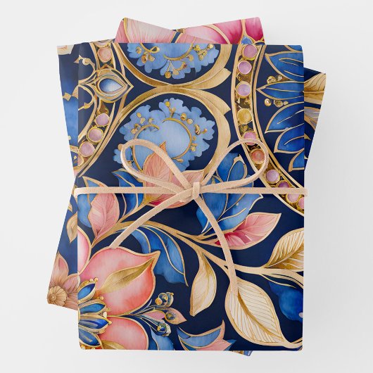 Kleurrijke Byzantijnse kunst inpakken papieren vel