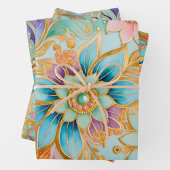 Kleurrijke Byzantijnse kunst inpakken papieren vel