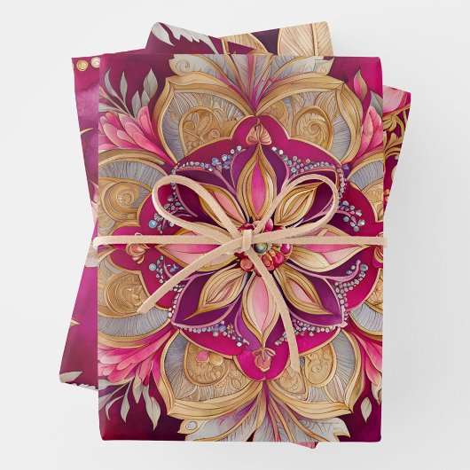 Kleurrijke Byzantijnse kunst inpakken papieren vel