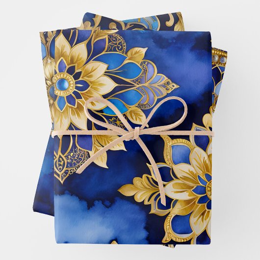 Kleurrijke Byzantijnse kunst inpakken papieren vel