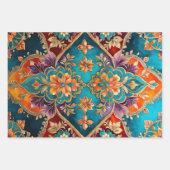 Kleurrijke Byzantijnse kunst inpakken papieren vel (Voorkant 2)