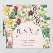 Kleurrijke  Cactus Collectie Kaart (Voorkant / Achterkant)