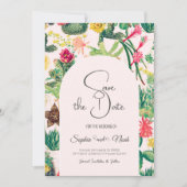 Kleurrijke  Cactus Collectie Kaart (Voorkant)