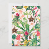 Kleurrijke  Cactus Collectie Kaart (Achterkant)