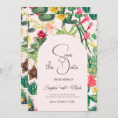 Kleurrijke  Cactus Collectie Kaart (Voorkant / Achterkant)