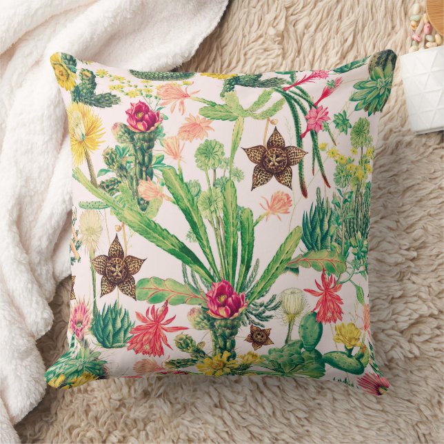 Kleurrijke  Cactus Collectie Kussen (Deken)