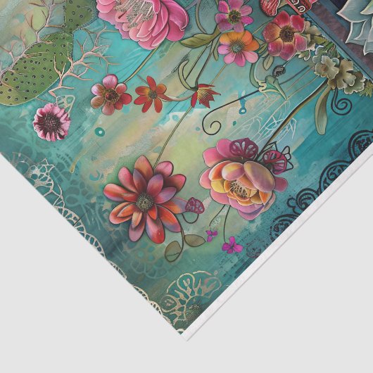 KLEURRIJKE CACTUS EN SUCCULENTEN DECOUPAGE TISSUEPAPIER (Detail)