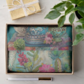 KLEURRIJKE CACTUS EN SUCCULENTEN DECOUPAGE TISSUEPAPIER (Geschenk)