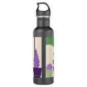 Kleurrijke cactus en vetplanten waterfles  (Achterkant)