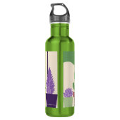 Kleurrijke cactus en vetplanten waterfles  (Achterkant)