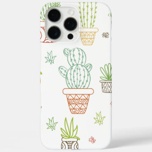 Kleurrijke Cactus Indoor Pot Planten iPhone 16 Pro Max Hoesje