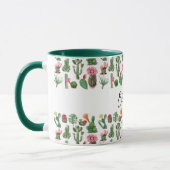 Kleurrijke Cactus & Sappige Bloemen Mok (Links)