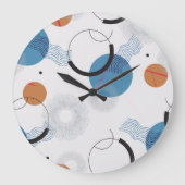 Kleurrijke cactus: Schattige naadloos patroon Grote Klok (Voorkant)