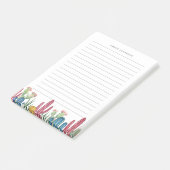 Kleurrijke cactussen | gevoerd post-it® notes (Schuin)