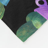 Kleurrijke cactussen: grillig naadloos ontwerp. fleece deken (Hoek)