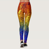 kleurrijke cadans leggings (Achterkant)