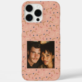 Kleurrijke cadeau-ideeën voor mannen Memphis-afdru iPhone 16 Pro Max Hoesje
