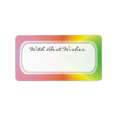 Kleurrijke Cadeau Labels - Beste wensen (Voorkant)