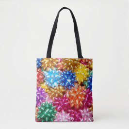 Kleurrijke cadeau linten feestcadeau lint tote bag