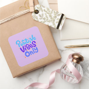 KLEURRIJKE CADEAU MAMA ZUSTER BAAS LERAAR VRIEND VIERKANTE STICKER