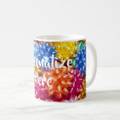 Kleurrijke cadeaubogen cadeau bogen koffiemok (Voorkant rechts)