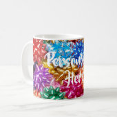 Kleurrijke cadeaubogen cadeau bogen koffiemok (Voorkant links)