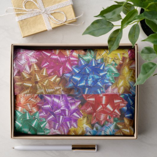 Kleurrijke cadeaubogen cadeau bogen tissuepapier (Geschenk)