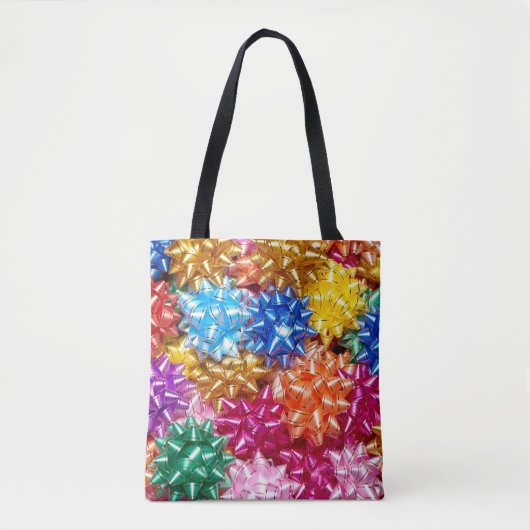 Kleurrijke cadeaubogen cadeau bogen tote bag (Voorkant)