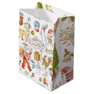 Kleurrijke Cadeaupapieren 2 Medium Cadeauzakje