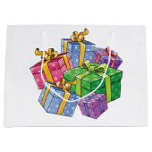 Kleurrijke Cadeaus Groot Cadeauzakje (Voorkant)