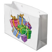 Kleurrijke Cadeaus Groot Cadeauzakje (Achterkant Gekanteld)