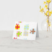 Kleurrijke Cadeaus Kaart (Gele Bloem)