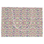 Kleurrijke cadeautas met een psychedelisch patroon (Achterkant)