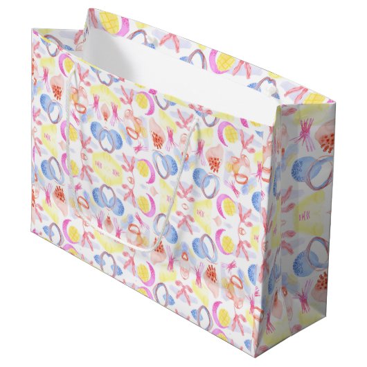 Kleurrijke cadeautas met een speels ontwerp (Voorkant Gekanteld)