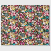 Kleurrijke cadeautjes voor kerstbomen cadeaupapier (Vlak)