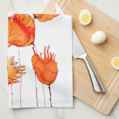 Kleurrijke California Poppies Keukendoek Theedoek (Quarter Fold)