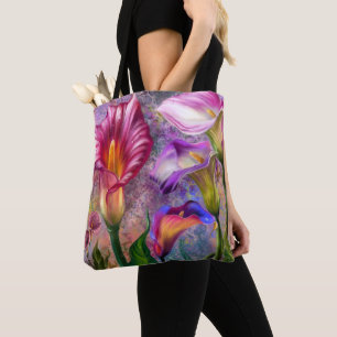Kleurrijke Calla Lelies Boodschappentas Tote Bag