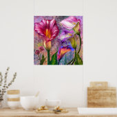 Kleurrijke Calla Lilies Poster (Keuken)