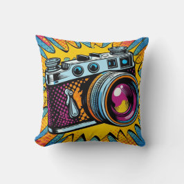Kleurrijke camera! kussen